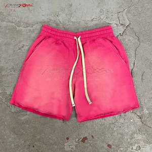 Short de lavage à l'acide pour femmes avec taille réglable et short de lavage à l'acide à coupe ample pour femmes - Product Image 5