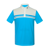 Polo de Manga Corta para Hombre Handee con Elegante Diseño de Rayas, 100% Poliéster, Transpirable, Ropa de Golf Moderna