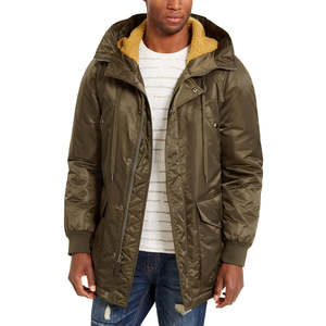Chaqueta con Capucha Newton para Hombre de American Rag, Color Oliva, Impermeable, Talla Grande - Product Image 1