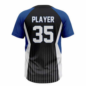 Maglia da Baseball Personalizzata OEM a 2 Bottoni per Uomo, Uniforme da Baseball e Softball in Poliestere con Stampa in Sublimazione - Product Image 2