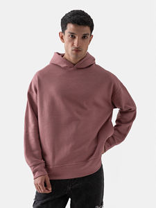 Sweats à capuche à épaules tombantes pour hommes lourds de haute qualité conception de Logo personnalisé 100% coton couleur unie nouveauté respirant - Product Image 2