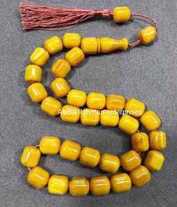 Hermoso Collar Tasbih Clásico Islámico con Cuentas de Resina - Elegantes Herramientas de Oración Espiritual y Accesorios Culturales para Mujeres - Product Image 6