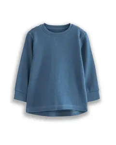 Wholesale Boys T Shirts Export Surplus BOYS TEXTURED DENIM BLUE T SHIRT Long Sleeve O-neck Winter Collection
