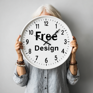 Horloge murale à collage personnalisée avec impression de logo, cadeau souvenir silencieux et sans tic-tac pour les réunions de famille ou les événements spéciaux - Product Image 3