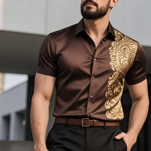 Chemises personnalisées imprimées par sublimation Chemises à manches longues tendance au design élégant Chemises décontractées respirantes de qualité supérieure pour hommes - Product Image 4