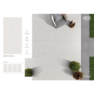 Carreaux en porcelaine travertin 60x120cm Surface mate et polie double couche gris calcaire 600x1200mm Carreaux muraux extérieurs - Product Image 3