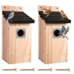 Catégories de produits Maison d'oiseau en bois naturel personnalisable de conception écologique pour jardin Vente au détail et approvisionnement en vrac Boîtes en bois et en bambou - Product Image 3
