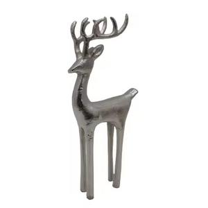 Décor de Noël Renne Sculpture Assis Cerf Animal Figurine Statue pour Table Top Décor Utilisation - Product Image 2