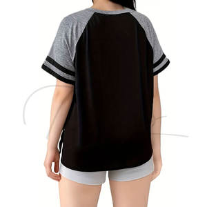 Novedades en Ropa de Tallas Grandes para Mujer al por Mayor, Camisetas Holgadas de Verano Ecológicas de Algodón con Logotipo Personalizado Estampado - Product Image 4