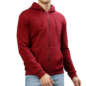 Sweats à capuche zippés personnalisés pour hommes, polaire d'hiver avec impression numérique, conception de logo 3D, approvisionnement OEM respirant - Product Image 1