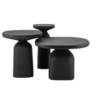 Mesa de centro metálica de nuevo diseño, precio asequible, marco dorado redondeado, mesa auxiliar de estilo único, muebles, decoración del hogar - Product Image 5