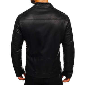 Veste en cuir d'hiver pour homme personnalisée de haute qualité, toile écologique, imperméable, OEM ODM, tissu léger, prix raisonnable - Product Image 3