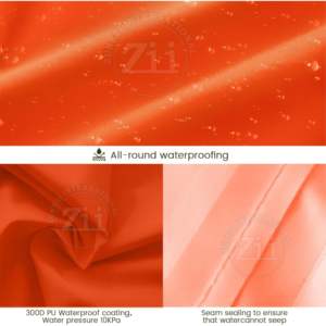 Veste de travail en softshell en coton, classe 2 ANSI, haute visibilité, orange, réfléchissante, LED clignotante, vêtements de sécurité de protection pour la course à pied - Product Image 4