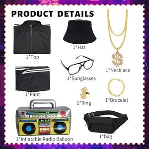 Conjunto Deportivo Unisex Casual de Invierno, Transpirable, con Estampado de Personajes, de Forro Polar y Poliéster, Sudadera con Capucha de Manga Larga y Pantalones Deportivos - Product Image 2