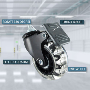 ลูกกลิ้งล้อเลื่อนสําหรับงานเบา CCE 2.5 นิ้วพร้อมเบรกหน้า 3/8" Bolt - Product Image 3