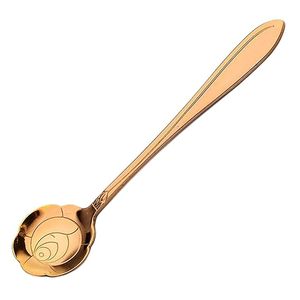 Juego de cubiertos de cuchara de último diseño de latón con acabado dorado más vendido, cucharas con asas de nuevo diseño para uso en la cena de HF CRAFTS - Product Image 1