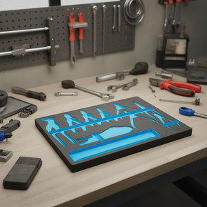 Hazet 2-Component Soft Foam Insert for 163-370/9 <b>Tool</b> <b>Sets</b> - Product Image 3