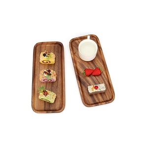 Assiette en bois d'acacia Plats et assiettes Produit unique pour la cuisine et les restaurants Offre Spéciale - Product Image 1