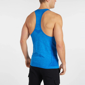 การผลิตราคาต่ําเสื้อกล้ามยิมเสื้อกล้ามผู้ชายที่กําหนดเองเสื้อกล้ามกีฬา USA ขนาดเสื้อกล้ามผู้ชายยืดได้โลโก้ที่กําหนดเอง - Product Image 2