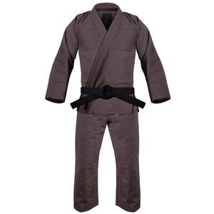Unisex ligero 100% algodón gris Judo tela marcial bordado parche trabajo impresión Karate Taekwondo traje al por mayor llegadas - Product Image 1