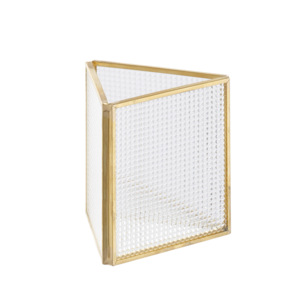 <b>Crystal</b> Glass Decorative Gold Metal <b>Framed</b> Tray Organizer for Women Jewelry and Makeup Accessories Christmas Decor Organizer - Product Image 6