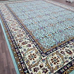 Multicolor size 3x5 feet Area fine wool <b>Rug</b> Hand-knotted turkish with Abstract Pattern for Living or Dining Room any room - Product Image 1
