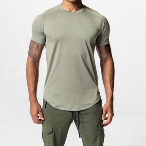 Camiseta de gimnasio de secado rápido para hombre, camiseta de manga corta con logotipo personalizado, Camiseta de algodón 100%, fabricante de ropa personalizada - Product Image 1