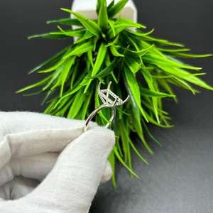 Bague solitaire octogonale en argent sterling 925 massif 2026, sertie de zircon, taille 6x8mm, 7x9mm, 8x10mm, fabrication de bijoux en gros, nouveau fournisseur de bijoux - Product Image 5