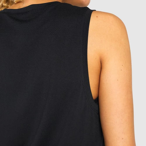 Buena calidad nueva ropa activa Lisa gimnasio camiseta sin mangas de talla grande mujeres Jogger desgaste tanque recortado Top ejercicio Fitness desgaste - Product Image 5