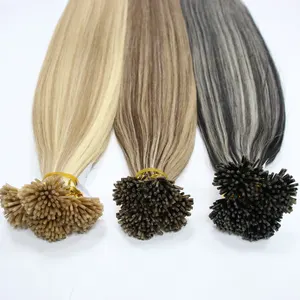 Wholesale High Quality Raw Vietnamese Hair Bundles I Tip Hair Extensions Straight Piano Color