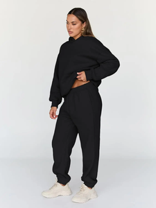 Chándales personalizados para mujer Sudaderas con capucha y conjunto de joggers Traje de mujer Chándales deportivos - Product Image 3