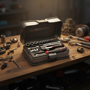 Jeu de douilles hexagonales Facom 17 pièces 1/4'' pouce - Product Image 3