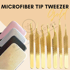 2025 Tasa al por mayor Concepto de belleza Volumen Pinzas para pestañas Acero inoxidable Mega volumen Punta de fibra injertada Pinzas para recoger pestañas - Product Image 6