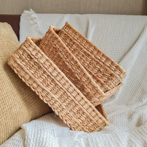 High Quality Set of 3 Natural Water Hyacinth Storage <b>Basket</b> Water Hyacinth <b>Basket</b> <b>for</b> Home and Storage Handmade From Vietnam - Product Image 2