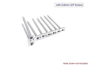 7PC Bộ 4.55.0mm khóa t-buttress tấm cấy ghép vật liệu can thiệp bằng thép không gỉ Titan kim loại để sử dụng bền - Product Image 3