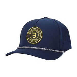 หมวกกอล์ฟปักด้วยมือ3D ออกแบบได้ตามต้องการผ้ากันน้ำ5แผงสไตล์วินเทจสไตล์สปอร์ต - Product Image 1