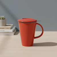Service à thé en porcelaine durable de haute qualité, style nordique, avec infuseur, pour la consommation de thé, référence 3458817-0.35
