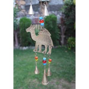 Handmade 84 cm Length Camel <b>Bells</b> Wall Hanging Indian Patio Decor String Decoration Windchime Animal Shape - Product Image 4