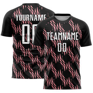 เสื้อฟุตบอลคุณภาพสูงสั่งทำพิเศษ น้ำหนักเบา แห้งเร็ว ระบายอากาศได้ดี ผลิตจากโพลีเอสเตอร์ 100% ชุดยูนิฟอร์มทีมสำหรับโรงเรียนและสโมสร - Product Image 2
