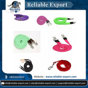 Riendas de caballo de poliéster duraderas con logotipo personalizado con cómodo Tipo de gancho ecuestre de ajuste de latón para equitación y entrenamiento - Product Image 5