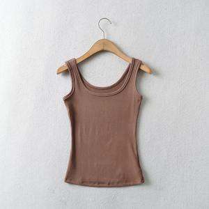 Venta al por mayor de verano de algodón sin mangas Jersey Tiger Mujeres Tank Top Casual Mujer Tank Top - Product Image 3