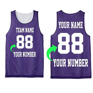 Maillots de basketball personnalisés respirants, antibactériens et à séchage rapide, service OEM, 100 % polyester, chemises et dossards - Product Image 5