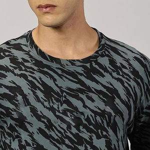 T-shirt surdimensionné à manches courtes 100% coton pour homme, T-shirts en tissu tricoté à motif solide imprimés de logo personnalisé, nouveauté - Product Image 5