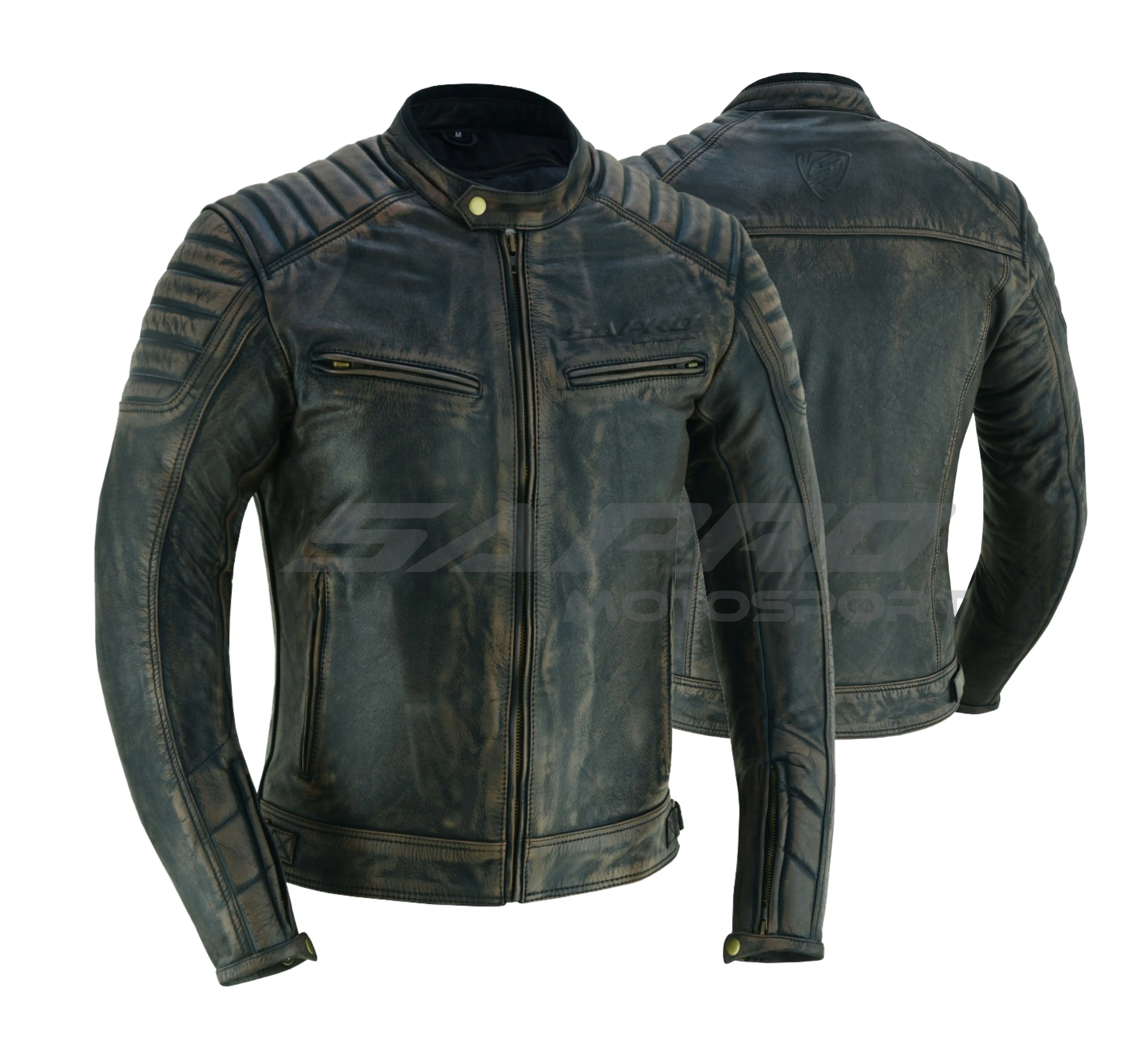 Stylish Custom Made High Quality Motorcycle Racing Jacket Sapro Riding Leather Jacket Wholesale Biker Jacket