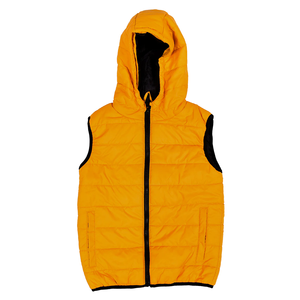 Veste rembourrée décontractée pour hommes, sans manches, avec fermeture éclair, vêtements de ville d'hiver, logo personnalisé, poids léger, vente en gros, offre spéciale, respirante - Product Image 1