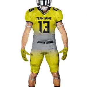 Haute Qualité Logo Personnalisé Football Américain Uniforme Ensembles Nouveau Design Manches Courtes Plus La Taille 100% Polyester Prix Raisonnable - Product Image 5