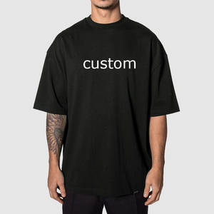 120 GSM US Camiseta de algodón satinado de gran tamaño para hombres 100% algodón de talla grande Camiseta en blanco Impresión personalizada Secado rápido Ecológico ODM - Product Image 2