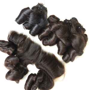 Paquetes de cabello humano rizado vietnamita Cabello virgen crudo vietnamita Paquete rizado cabello humano Magic Curly Genius trama - Product Image 2