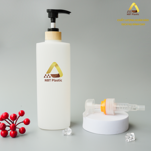 HDPE 750ml Rectangle Shape Plastic <b>Dispenser</b> for Shampoo Conditioner Cream/<b>Oil</b> Emulsion Custom Size - Product Image 5