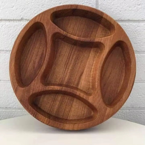 Plateau en bois durable pour servir des amuse-gueules collations du fromage et des fruits dans la cuisine, la salle à manger et les fêtes - Product Image 1